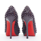 Women's Christian Louboutin Patent Spikes Platform