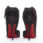 Women's Christian Louboutin Suede Bow Stiletto Pump