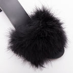 Women's Balenciaga Feather Slipper Sandals