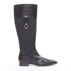 Women's Louis Vuitton Monogram Canvas Riding Boots