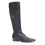 Women's Louis Vuitton Monogram Canvas Riding Boots