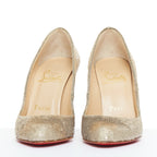 Women's Christian Louboutin Sequin Almond Toe Pumps
