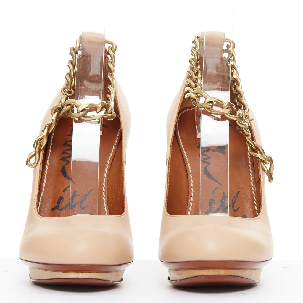 Women's Lanvin 2010 Leather Platform Pumps