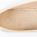 Women's Chanel Lamb Leather Toe Cap Espadrilles