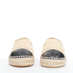 Women's Chanel Lamb Leather Toe Cap Espadrilles