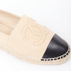 Women's Chanel Lamb Leather Toe Cap Espadrilles