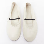 Women's The Row Leather Elastic Ballerina Flats