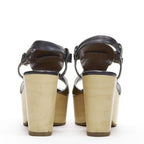 Women's Marni Wooden Platform Wedged Sandals