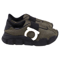 Women's Salvatore Ferragamo Monster Trainers in Black Nylon