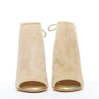 Women's Jimmy Choo Suede Gold Heel Booties