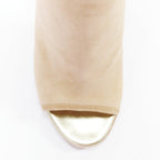 Women's Jimmy Choo Suede Gold Heel Booties
