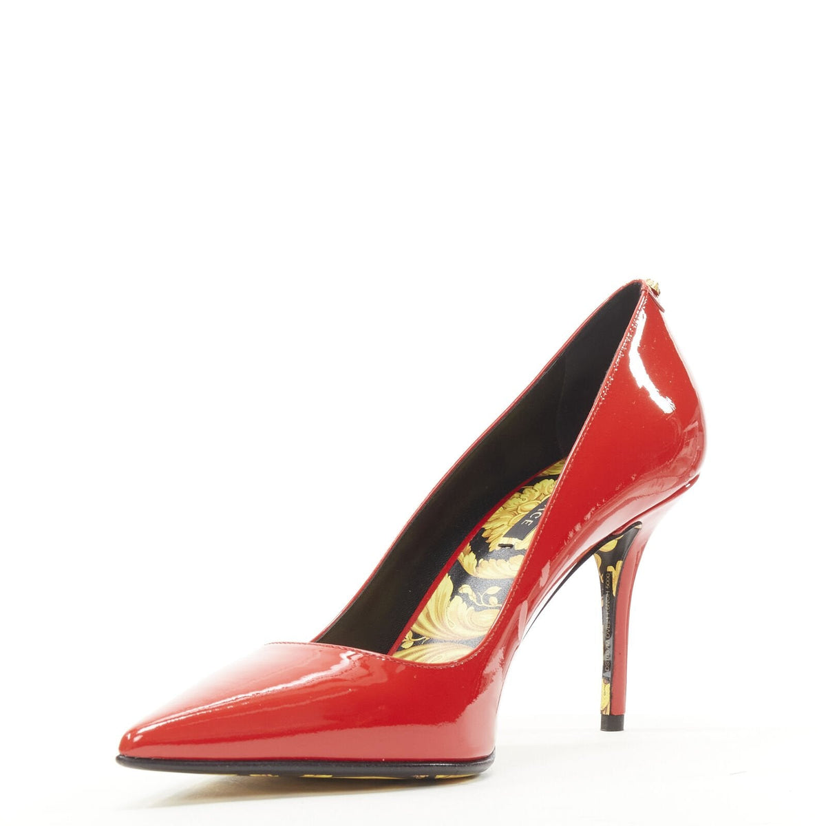 Women's Versace Hibiscus Barocco Medusa Stud Pump