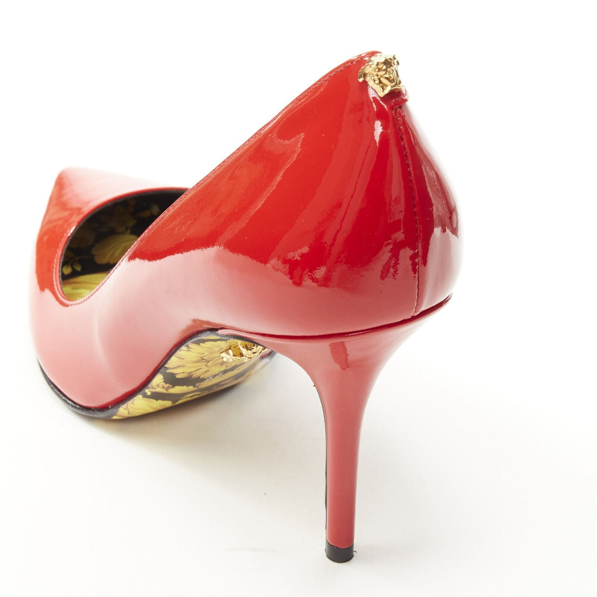 Women's Versace Hibiscus Barocco Medusa Stud Pump