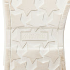 Women's Miu Miu White Leather Crystal Sneakers