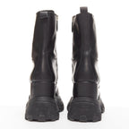 Women's Miu Miu Leather Lace Up Chunky Boots