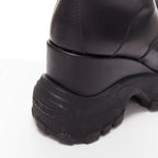 Women's Miu Miu Leather Lace Up Chunky Boots