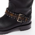 Women's Louis Vuitton Monogram Motorcycle Boots