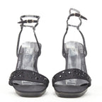 Women's Gianni Versace Satin Crystal Sandals