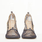 Women's Bottega Veneta Mesh Square Chain Heel