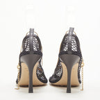 Women's Bottega Veneta Mesh Square Chain Heel