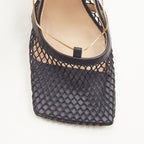 Women's Bottega Veneta Mesh Square Chain Heel
