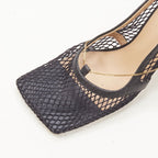 Women's Bottega Veneta Mesh Square Chain Heel