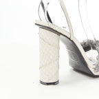 Women's Gianni Versace Shearling Ankle Sandals