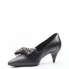 Women's Saint Laurent Studded Bow Pointed Pumps