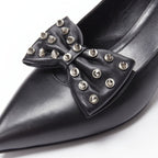 Women's Saint Laurent Studded Bow Pointed Pumps
