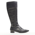 Women's Gucci Web Trim Leather Riding Boots