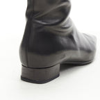 Women's Gucci Web Trim Leather Riding Boots