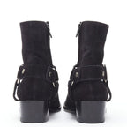 Women's Saint Laurent Wyatt Suede Chain Boots
