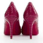 Women's Christian Louboutin Leather Round Toe Pumps
