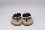 Men's  Christian Louboutin Hot Flip Slides in Multicolor Jute