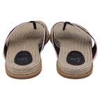 Men's  Christian Louboutin Hot Flip Slides in Multicolor Jute