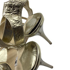 Women's Jimmy Choo Strappy Sandals in Gold Leather