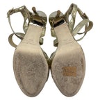 Women's Jimmy Choo Strappy Sandals in Gold Leather