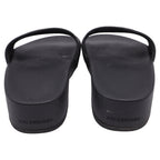 Women's Balenciaga BB Pool Clogs in Black Rubber