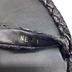 Women's Dior Woven Ocean Flat Thong Sandals in Black Raffia