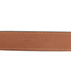 Alaia leather silver swirl loop hook skinny belt