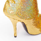 Women's Balenciaga Demna Knife sequins point toe sock boots