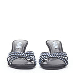 Women's Prada crystal rhinestone strappy open toe sandal