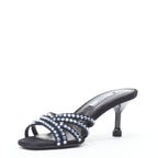 Women's Prada crystal rhinestone strappy open toe sandal