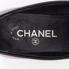 Women's Chanel Heart CC leather quilted platform penny loafers