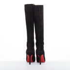 Women's Christian Louboutin veau velour suede platform boots