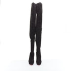Women's Christian Louboutin suede over knee platform boots