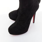 Women's Christian Louboutin suede over knee platform boots