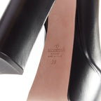 Women's Valentino Tango leather gold buckle platform boots