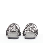 Women's The Row Macrame Net fabric mesh slingback flat shoes