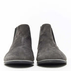 Women's Tod's No Code dark grey suede flat ankle bootie